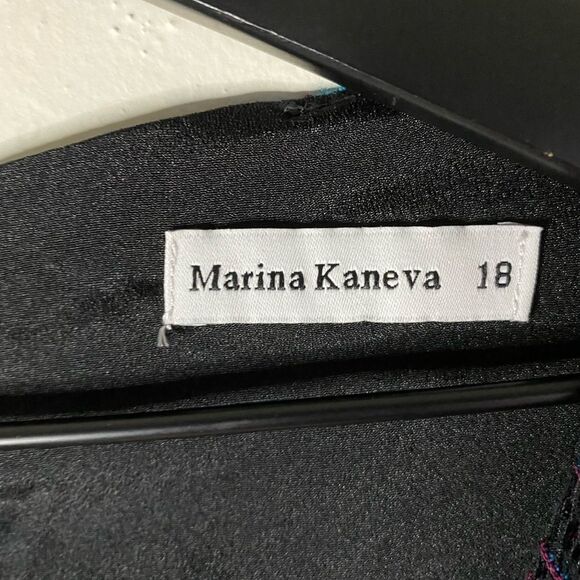 Marina Kaneva Plus Size Floral Lace Dress Size 18 - Picture 8 of 10